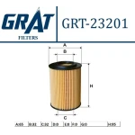 GRAT Yağ Filtresi – 23201 / OEM 15430RSRE01