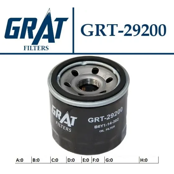 GRAT Yağ Filtresi – 29200 / OEM B6Y114302 ürün görseli