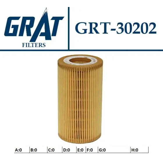 GRAT Yağ Filtresi – 30202 / OEM 11422247018 ürün görseli