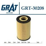 GRAT Yağ Filtresi – 30208 / OEM 11421716192