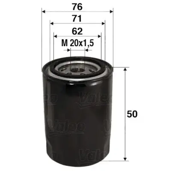 Valeo Yağ Filtresi – 586001