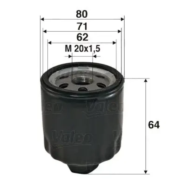 Valeo Yağ Filtresi – 586003
