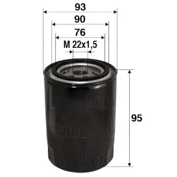 Valeo Yağ Filtresi – 586006