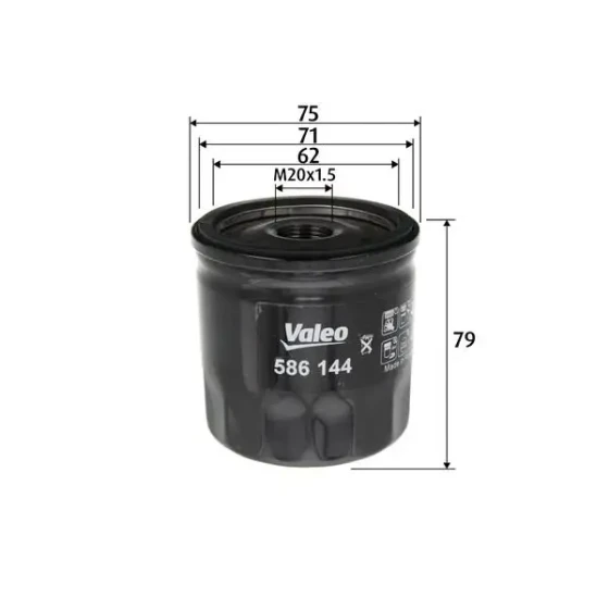 Valeo Yağ Filtresi – 586144 ürün görseli