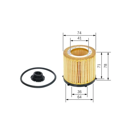 Bosch Yağ Filtresi – F026407178 / OEM 11427634291 ürün görseli