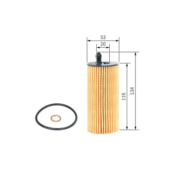 Bosch Yağ Filtresi – F026407205 / OEM 11428575211 ürün görseli
