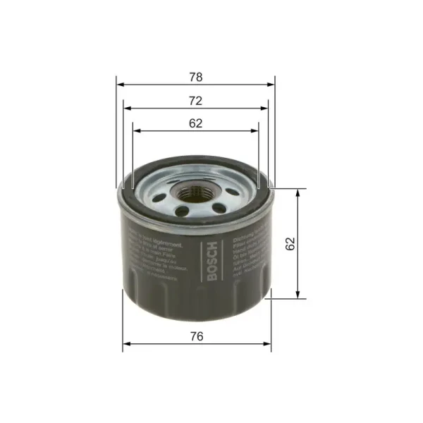 Bosch Yağ Filtresi – F026407279 / OEM H6BG6714BA
