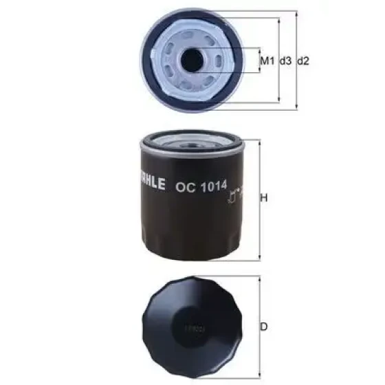 Mahle Yağ Filtresi – OC1014 ürün görseli
