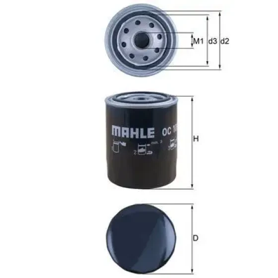 Mahle Yağ Filtresi – OC105 ürün görseli
