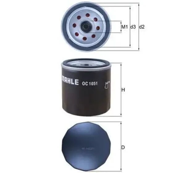 Mahle Yağ Filtresi – OC1051 ürün görseli