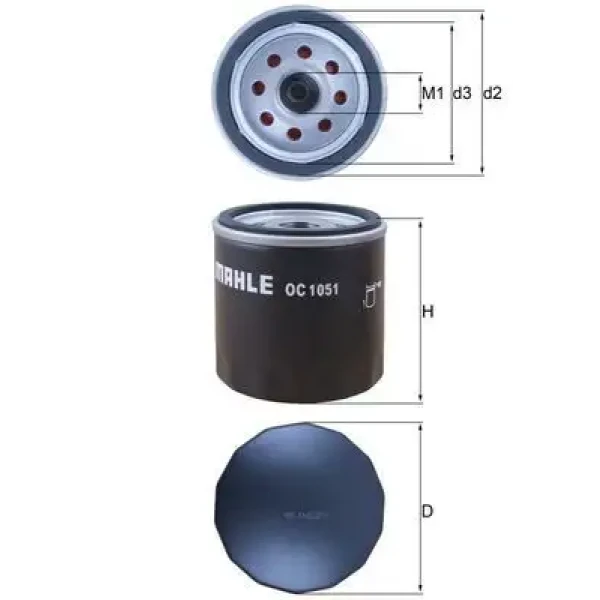 Mahle Yağ Filtresi – OC1051