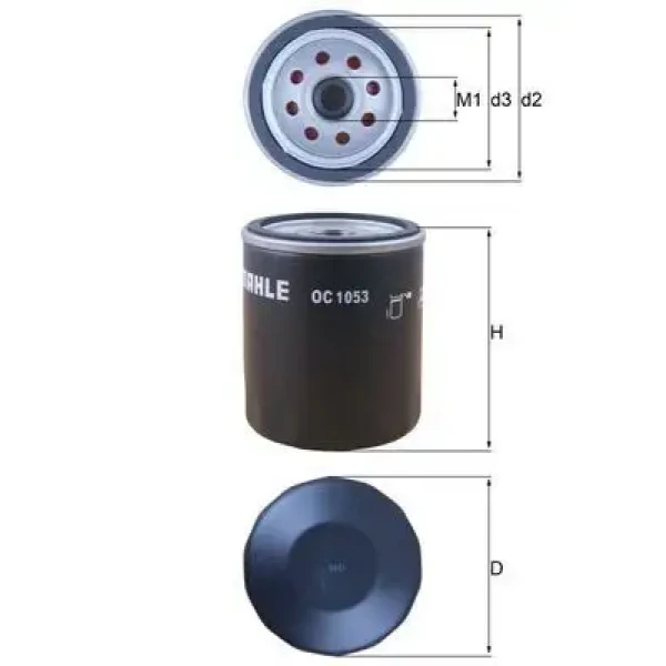 Mahle Yağ Filtresi – OC1053 / OEM 03L115561