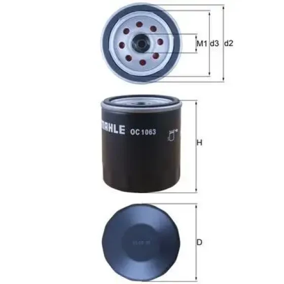 Mahle Yağ Filtresi – OC1063 ürün görseli