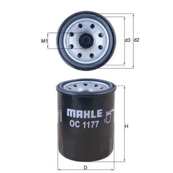Mahle Yağ Filtresi – OC1177 ürün görseli