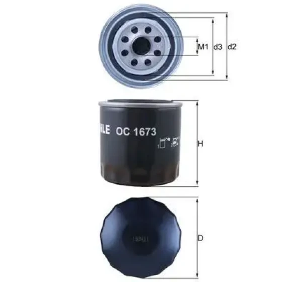 Mahle Yağ Filtresi – OC1673 ürün görseli