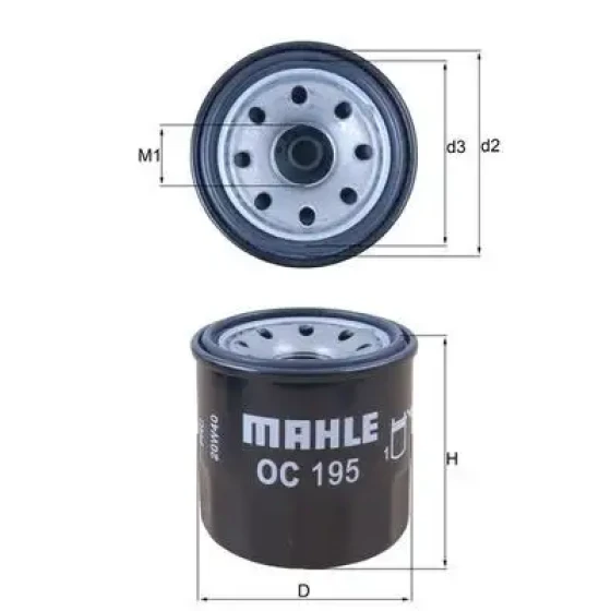 Mahle Yağ Filtresi – OC195 ürün görseli
