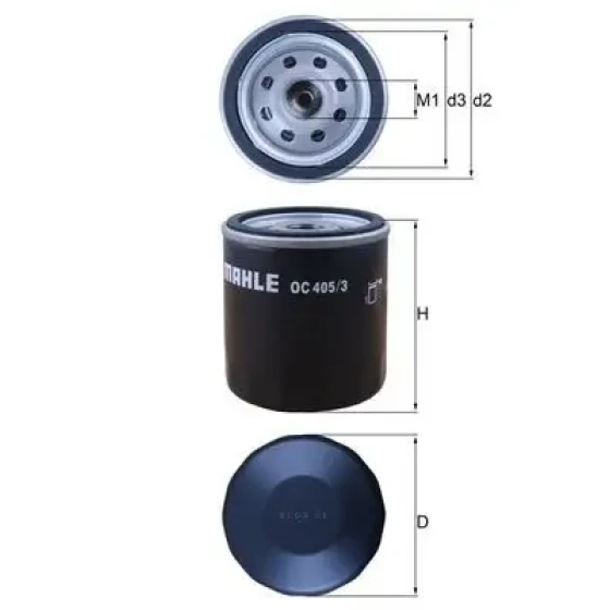 Mahle Yağ Filtresi – OC405/3 ürün görseli