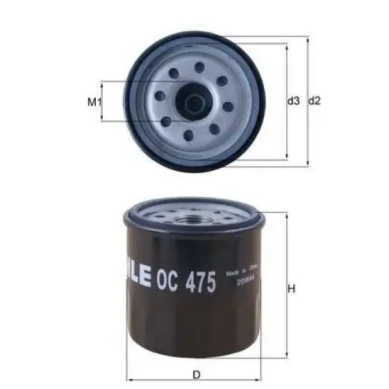 Mahle Yağ Filtresi – OC475 ürün görseli