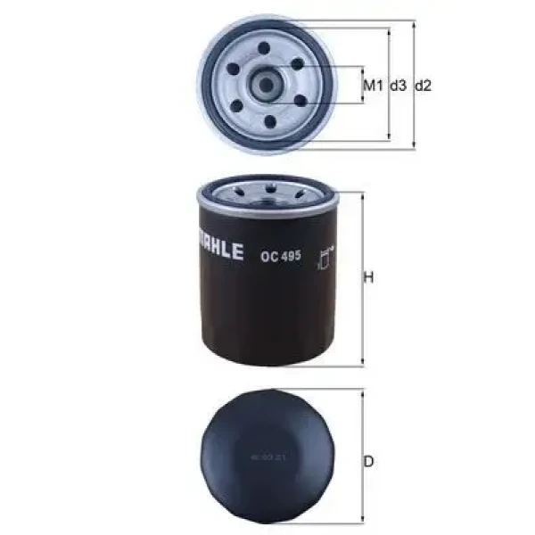 Mahle Yağ Filtresi – OC495 / OEM MR984204