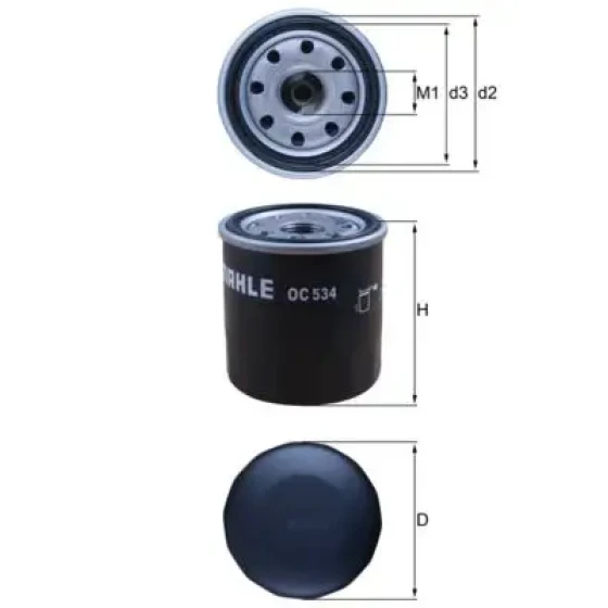 Mahle Yağ Filtresi – OC534 ürün görseli