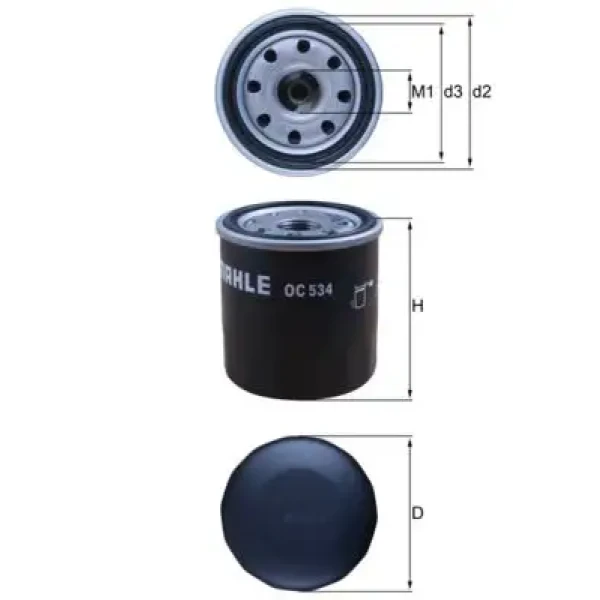 Mahle Yağ Filtresi – OC534