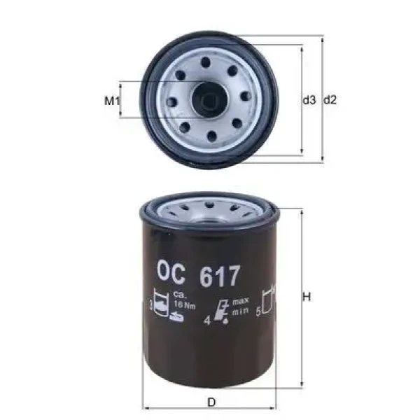 Mahle Yağ Filtresi – OC617