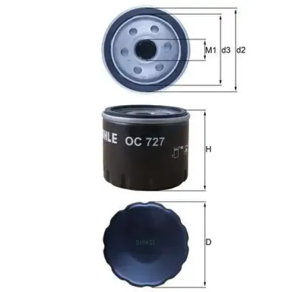 Mahle Yağ Filtresi – OC727