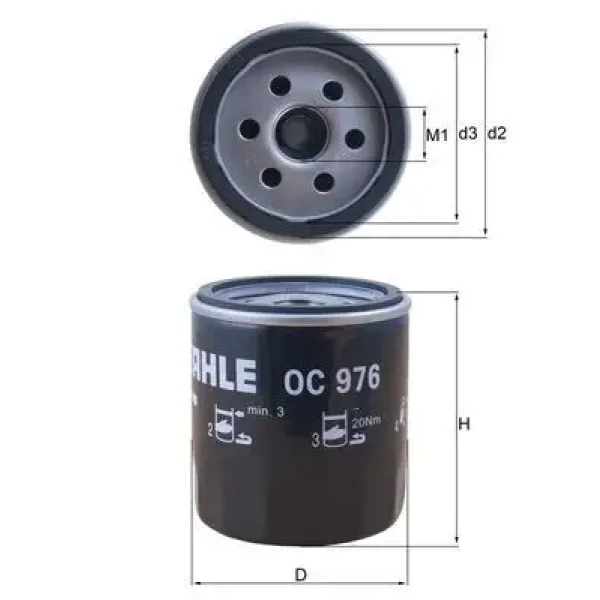 Mahle Yağ Filtresi – OC976