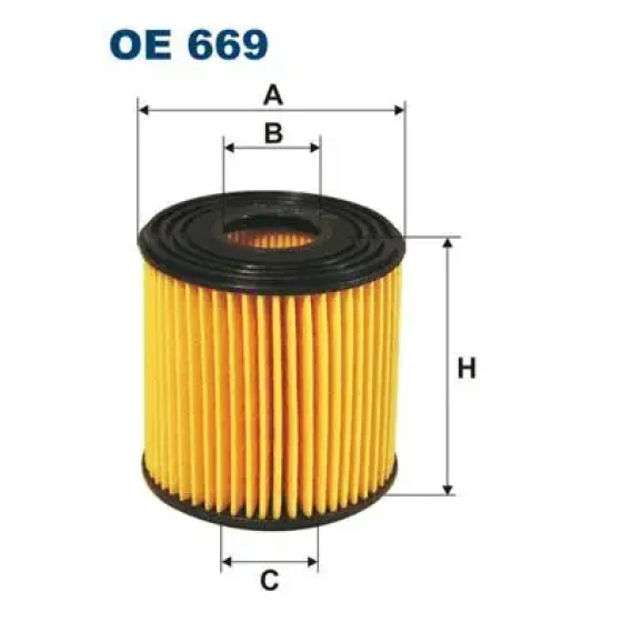 Filtron Yağ Filtresi – OE669 ürün görseli