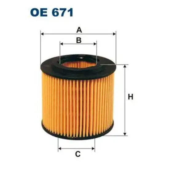 Filtron Yağ Filtresi – OE671 ürün görseli