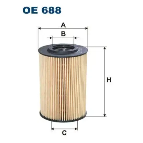 Filtron Yağ Filtresi – OE688/4 / OEM 06M198405F ürün görseli