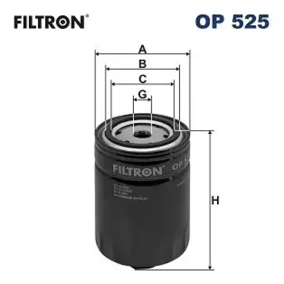 Filtron Yağ Filtresi – OP525/4 ürün görseli