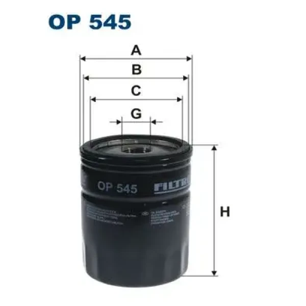 Filtron Yağ Filtresi – OP545