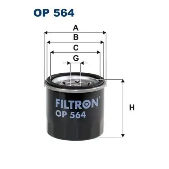 Filtron Yağ Filtresi – OP564 ürün görseli