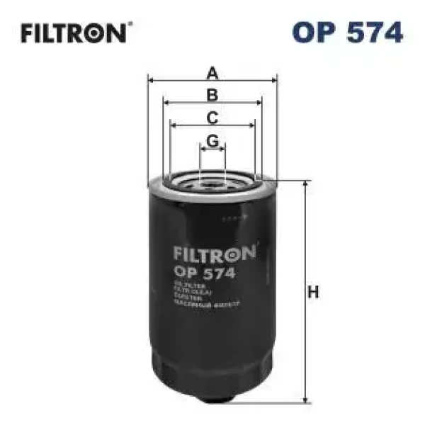 Filtron Yağ Filtresi – OP574
