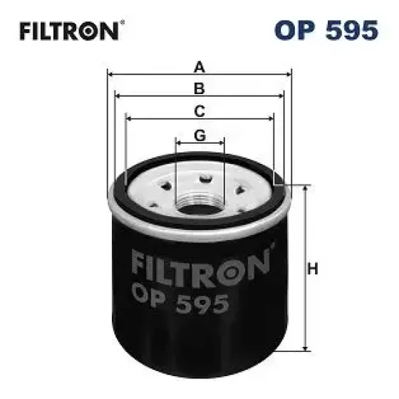Filtron Yağ Filtresi – OP595 ürün görseli