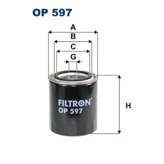 Filtron Yağ Filtresi – OP597/1 ürün görseli