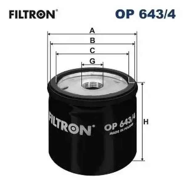 Filtron Yağ Filtresi – OP643/4