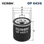 Filtron Yağ Filtresi – OP643/6 / OEM 152085758R