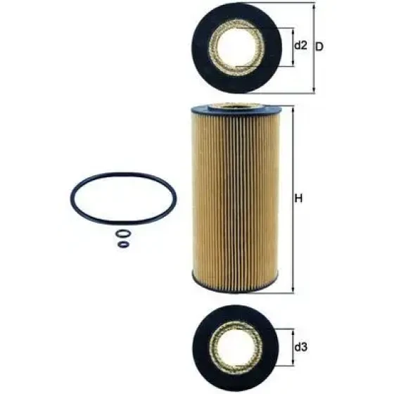 Mahle Yağ Filtresi – OX123/1D ürün görseli