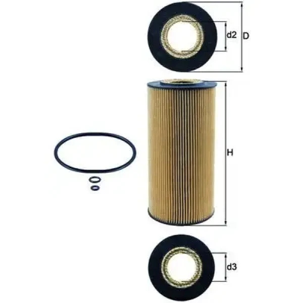 Mahle Yağ Filtresi – OX123/1D