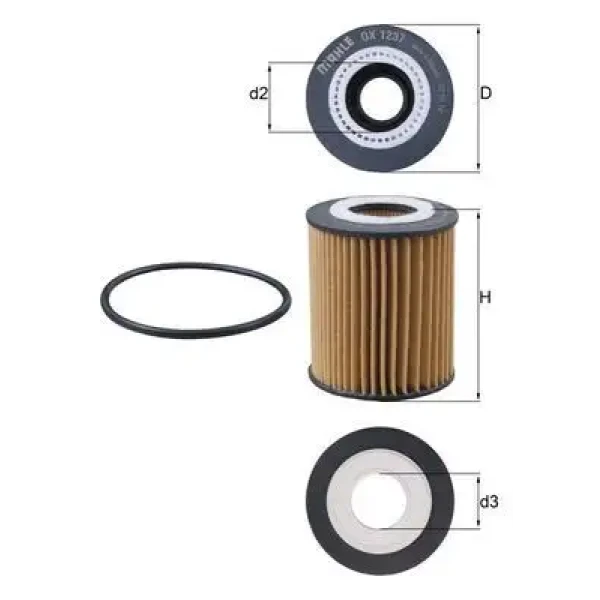 Mahle Yağ Filtresi – OX1237D