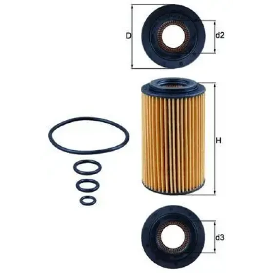 Mahle Yağ Filtresi – OX153/7D ürün görseli