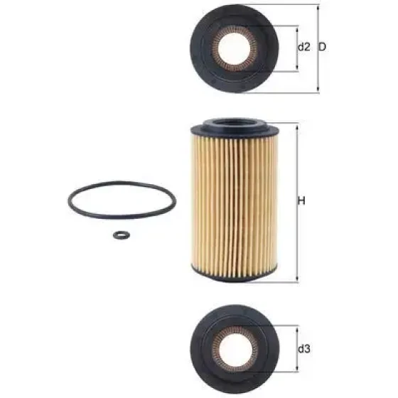 Mahle Yağ Filtresi – OX153/D1 ürün görseli