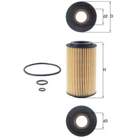 Mahle Yağ Filtresi – OX153D3 ürün görseli