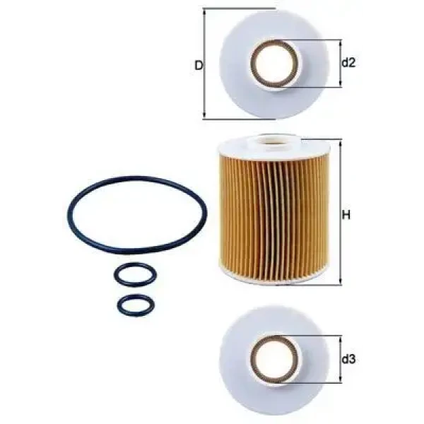 Mahle Yağ Filtresi – OX163/4D
