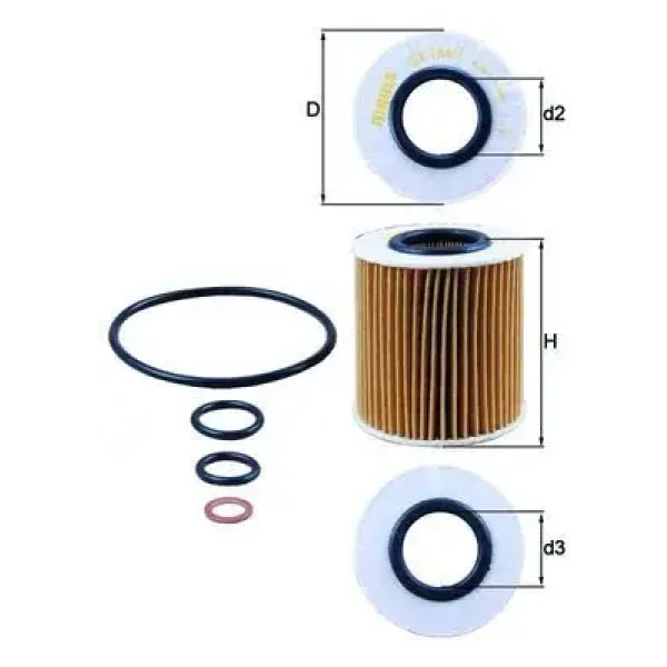 Mahle Yağ Filtresi – OX166/1D