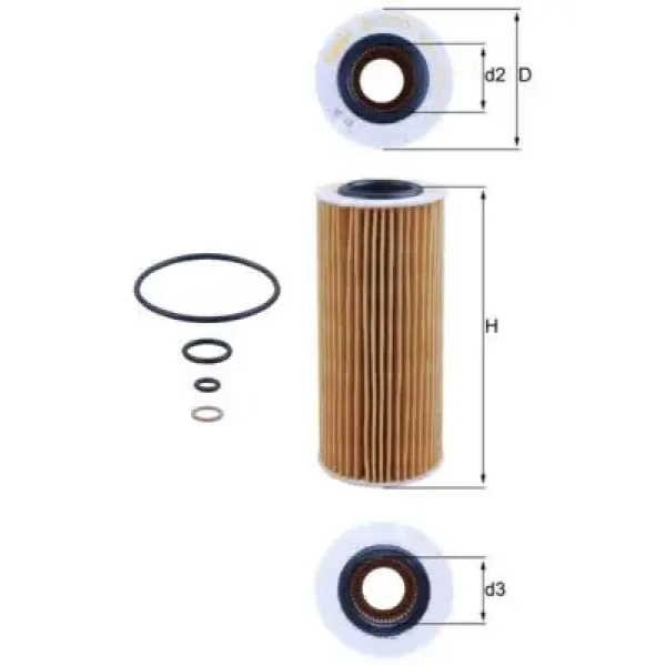 Mahle Yağ Filtresi – OX177/3D