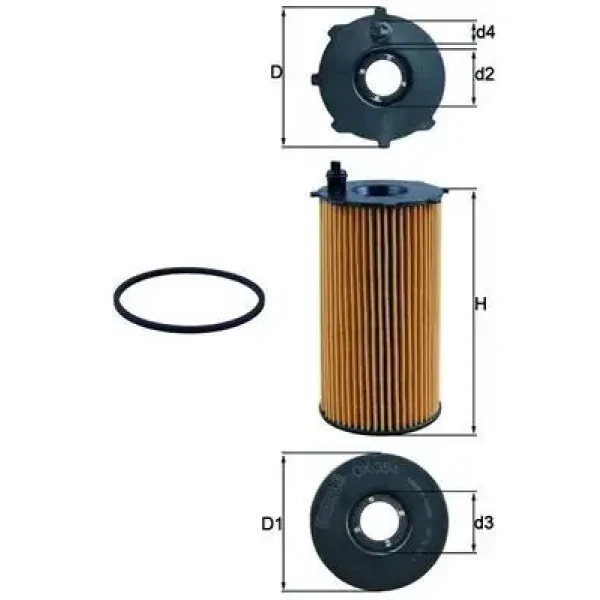 Mahle Yağ Filtresi – OX354D