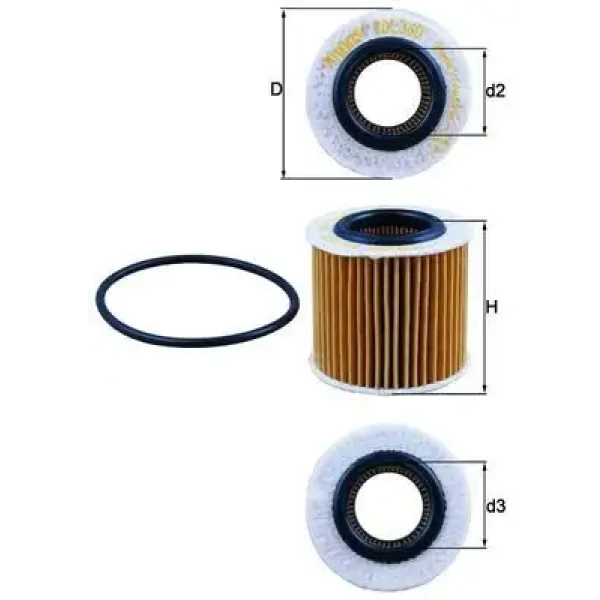 Mahle Yağ Filtresi – OX360D